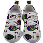 Fish Abstract Colorful Kids Athletic Shoes