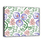 Bloom Nature Plant Pattern Canvas 14  x 11  (Stretched)