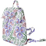 Bloom Nature Plant Pattern Buckle Everyday Backpack