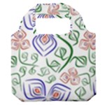 Bloom Nature Plant Pattern Premium Foldable Grocery Recycle Bag