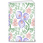 Bloom Nature Plant Pattern 8  x 10  Hardcover Notebook