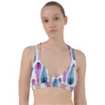 Pen Peacock Colors Colored Pattern Sweetheart Sports Bra