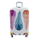 Pen Peacock Colors Colored Pattern Luggage Cover (Small)