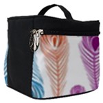 Pen Peacock Colors Colored Pattern Make Up Travel Bag (Small)
