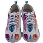 Pen Peacock Colors Colored Pattern Mens Athletic Shoes