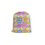 Bloom Flora Pattern Printing Drawstring Pouch (Small)
