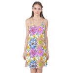 Bloom Flora Pattern Printing Camis Nightgown 