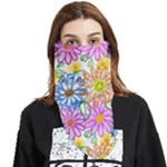Bloom Flora Pattern Printing Face Covering Bandana (Triangle)