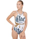 Iftar-party-t-w-01 High Neck One Piece Swimsuit