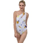 Pattern-fruit-apples-green To One Side Swimsuit