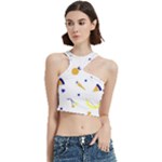 Pattern-fruit-apples-green Cut Out Top