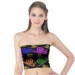 Pattern-repetition-snail-blue Tube Top