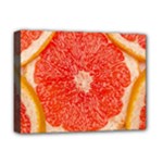Grapefruit-fruit-background-food Deluxe Canvas 16  x 12  (Stretched) 