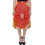 Grapefruit-fruit-background-food Classic Midi Skirt