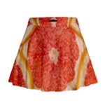 Grapefruit-fruit-background-food Mini Flare Skirt