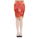Grapefruit-fruit-background-food Midi Wrap Pencil Skirt