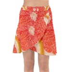 Grapefruit-fruit-background-food Wrap Front Skirt