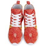 Grapefruit-fruit-background-food Women s Lightweight High Top Sneakers