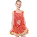Grapefruit-fruit-background-food Kids  Cross Back Dress