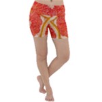 Grapefruit-fruit-background-food Lightweight Velour Yoga Shorts