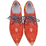 Grapefruit-fruit-background-food Pointed Oxford Shoes