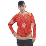 Grapefruit-fruit-background-food Men s Pique Long Sleeve T-Shirt