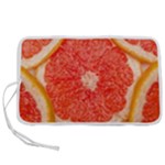 Grapefruit-fruit-background-food Pen Storage Case (S)