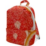Grapefruit-fruit-background-food Zip Up Backpack