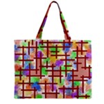 Pattern-repetition-bars-colors Zipper Mini Tote Bag