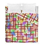 Pattern-repetition-bars-colors Duvet Cover Double Side (Full/ Double Size)