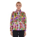 Pattern-repetition-bars-colors Women s Bomber Jacket