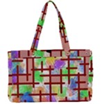Pattern-repetition-bars-colors Canvas Work Bag