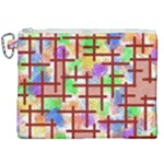Pattern-repetition-bars-colors Canvas Cosmetic Bag (XXL)