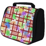 Pattern-repetition-bars-colors Full Print Travel Pouch (Big)