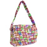 Pattern-repetition-bars-colors Courier Bag