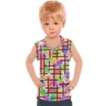 Pattern-repetition-bars-colors Kids  Sport Tank Top