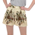 Vintage-antique-plate-china Women s Ripstop Shorts