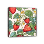 Strawberry-fruits Mini Canvas 4  x 4  (Stretched)