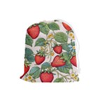 Strawberry-fruits Drawstring Pouch (Large)