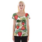 Strawberry-fruits Cap Sleeve Top