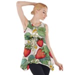 Strawberry-fruits Side Drop Tank Tunic