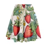 Strawberry-fruits High Waist Skirt