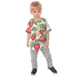 Strawberry-fruits Kids  Raglan T-Shirt