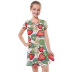 Strawberry-fruits Kids  Cross Web Dress