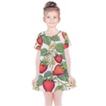 Strawberry-fruits Kids  Simple Cotton Dress