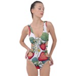 Strawberry-fruits Side Cut Out Swimsuit
