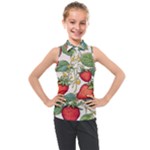 Strawberry-fruits Kids  Sleeveless Polo T-Shirt