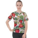 Strawberry-fruits Women s Sport Raglan T-Shirt
