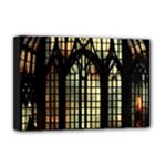Stained Glass Window Gothic Deluxe Canvas 18  x 12  (Stretched)