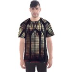 Stained Glass Window Gothic Men s Sport Mesh T-Shirt